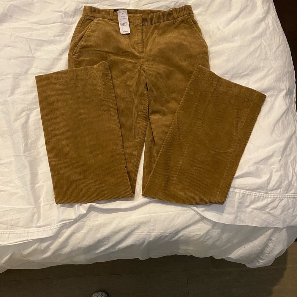 NWT Brooks brothers Brown/ gold Corduroy Pants size 2